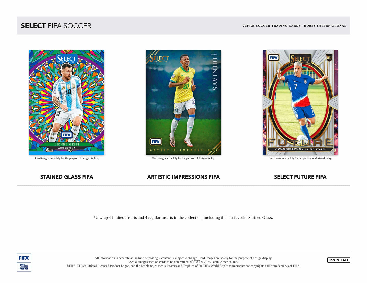 2024-25 Panini Select FiFA Soccer Hobby International doboz