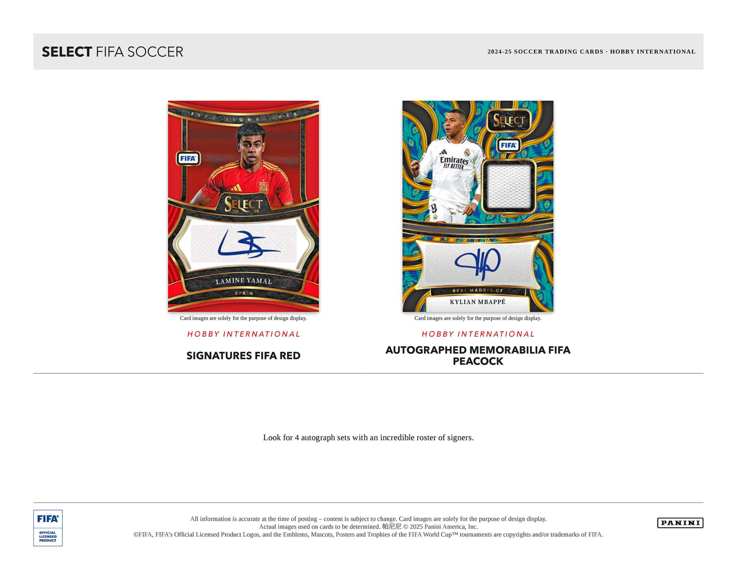 2024-25 Panini Select FiFA Soccer Hobby International doboz