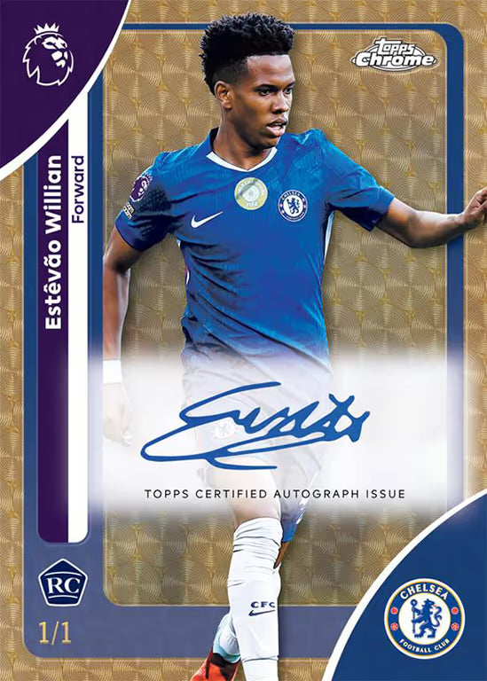2025-26 TOPPS Chrome Premier League Soccer Cards Blaster Box