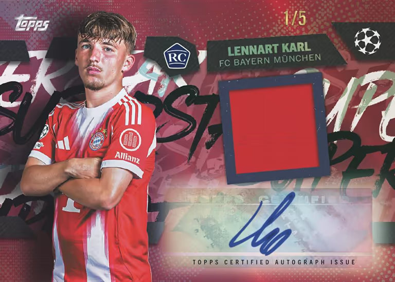 *élő bontás*1db 2025-26 Topps Uefa Flagship*RTB*