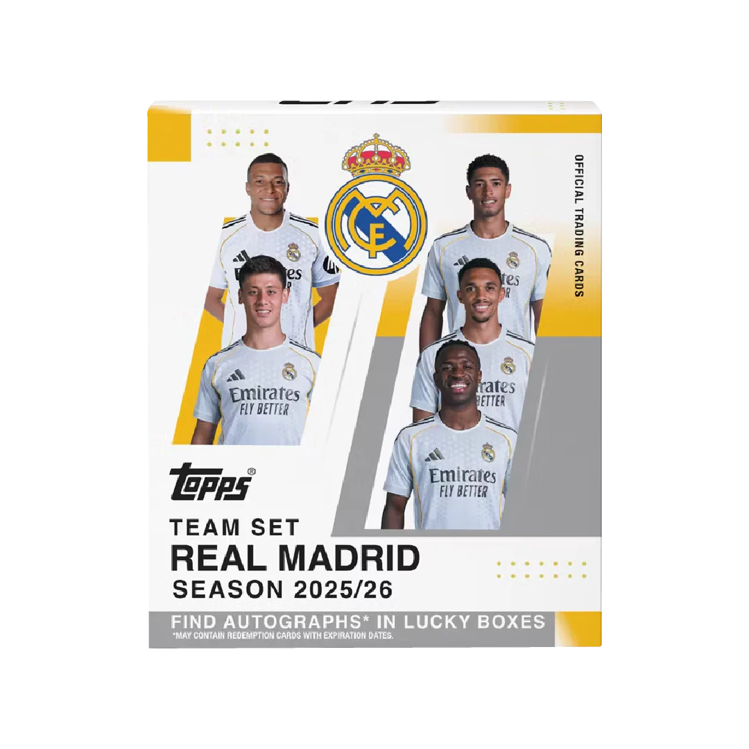 2025-26 TOPPS Real Madrid C.F. Team Set Soccer Cards Box