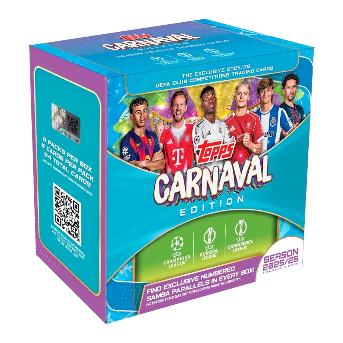 2025-26 TOPPS Carnaval Edition UEFA Club Competitions Soccer Cards Box