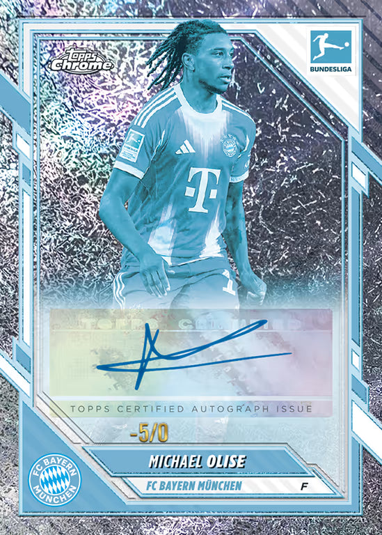 2025-26 TOPPS Chrome Bundesliga Soccer Cards Blaster Box