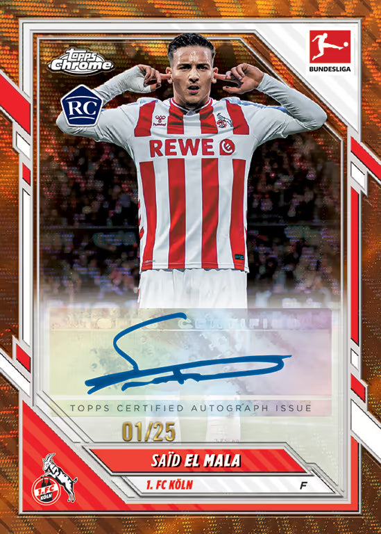 2025-26 TOPPS Chrome Bundesliga Soccer Cards Blaster Box