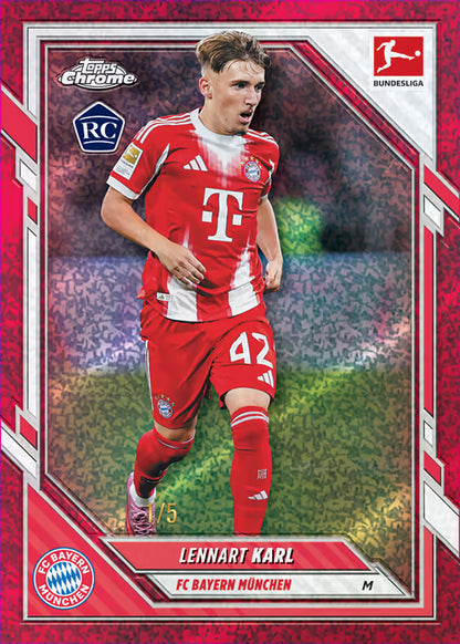 2025-26 TOPPS Chrome Bundesliga Soccer Cards Blaster Box