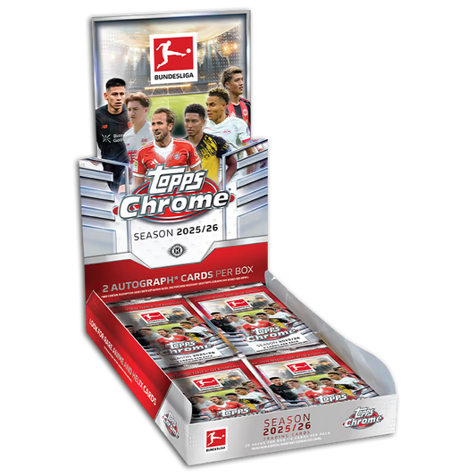 2025-26 TOPPS Chrome Bundesliga Soccer Cards Hobby Box