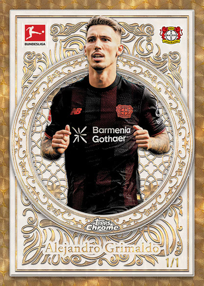 2025-26 TOPPS Chrome Bundesliga Soccer Cards Blaster Box