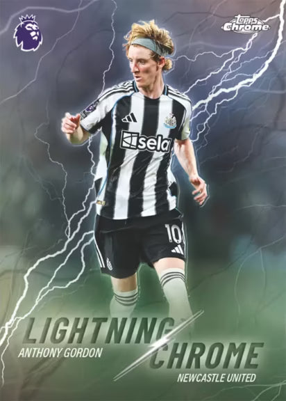 2025-26 TOPPS Chrome Premier League Soccer Cards Hanger Box