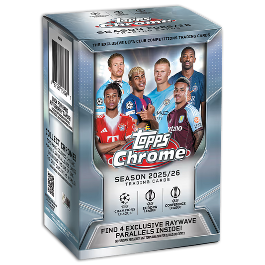2025-26 Topps Chrome UCC blaster doboz