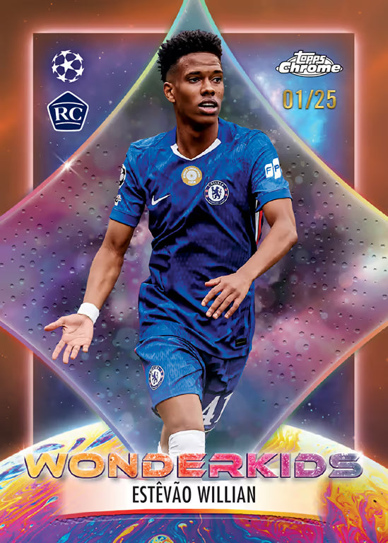 *élő bontás #1591 3db 2025-26 Topps Chrome UCC Hobby doboz PYP/PYT
