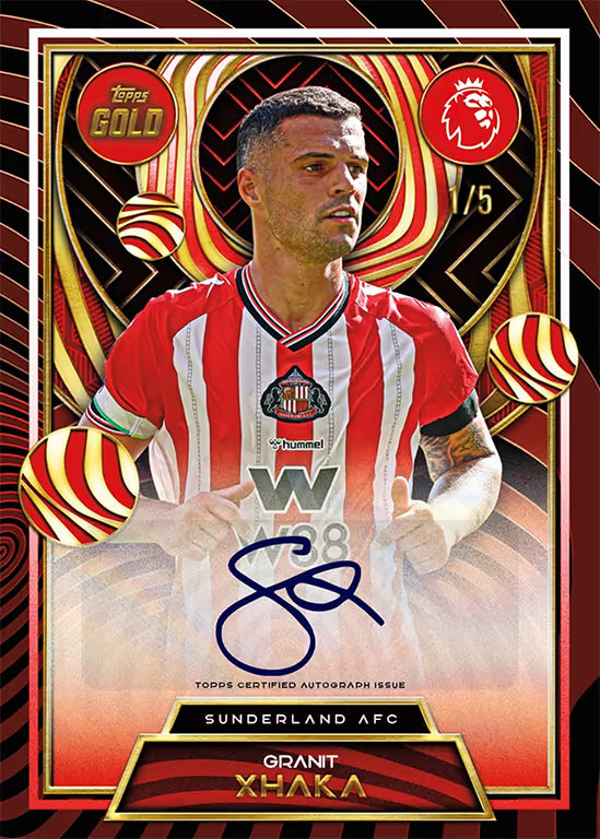2025-26 TOPPS Gold Premier League Soccer Cards Hobby Box