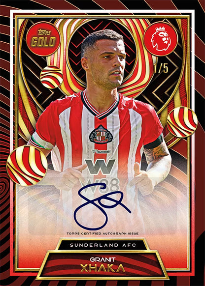 2025-26 TOPPS Gold Premier League Soccer Cards Hobby Box