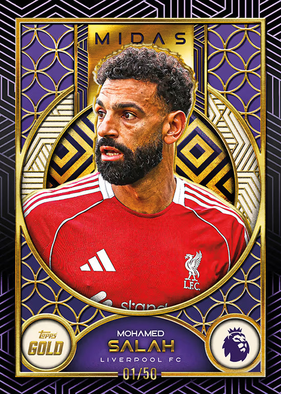 2025-26 TOPPS Gold Premier League Soccer Cards Hobby Box