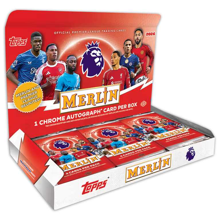 *élő bontás#1596*3db  2025-26 TOPPS Merlin Premier League Soccer Cards Hobby PYP Break