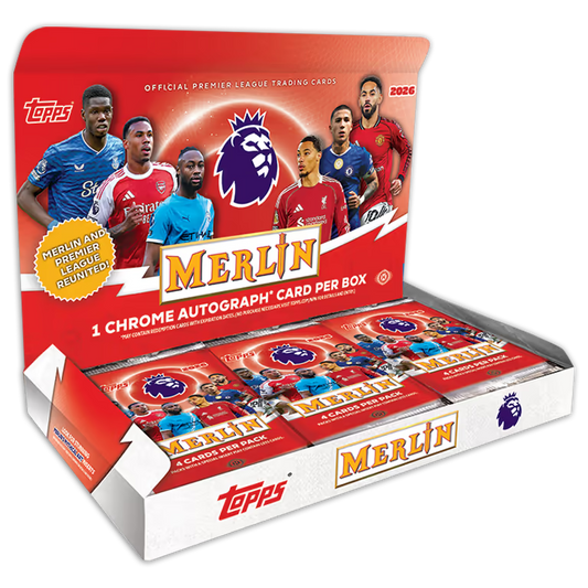 *élő bontás#1596*3db  2025-26 TOPPS Merlin Premier League Soccer Cards Hobby PYP Break