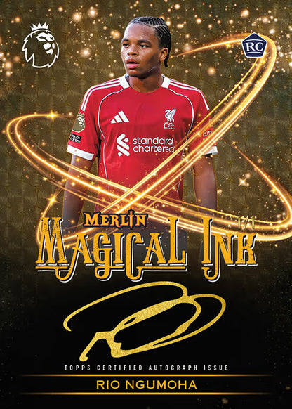*élő bontás#1596*3db  2025-26 TOPPS Merlin Premier League Soccer Cards Hobby PYP Break