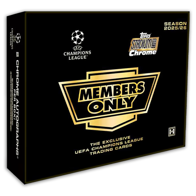 Break #1769 1db 2025-26 TOPPS Stadium Club Chrome UEFA Champions League Soccer Cards Members Only Box