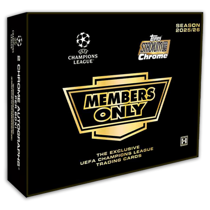 Break #1769 1db 2025-26 TOPPS Stadium Club Chrome UEFA Champions League Soccer Cards Members Only Box