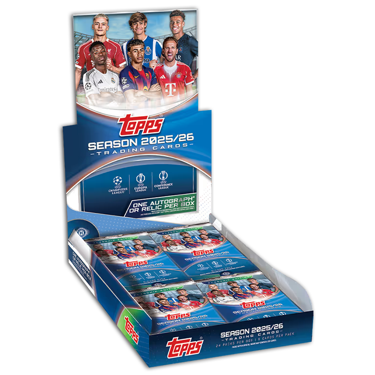 *Élő bontás#1388*6 dobozos 2025-26 Topps UEFA Club Competitions  Hobby PYP/PYT