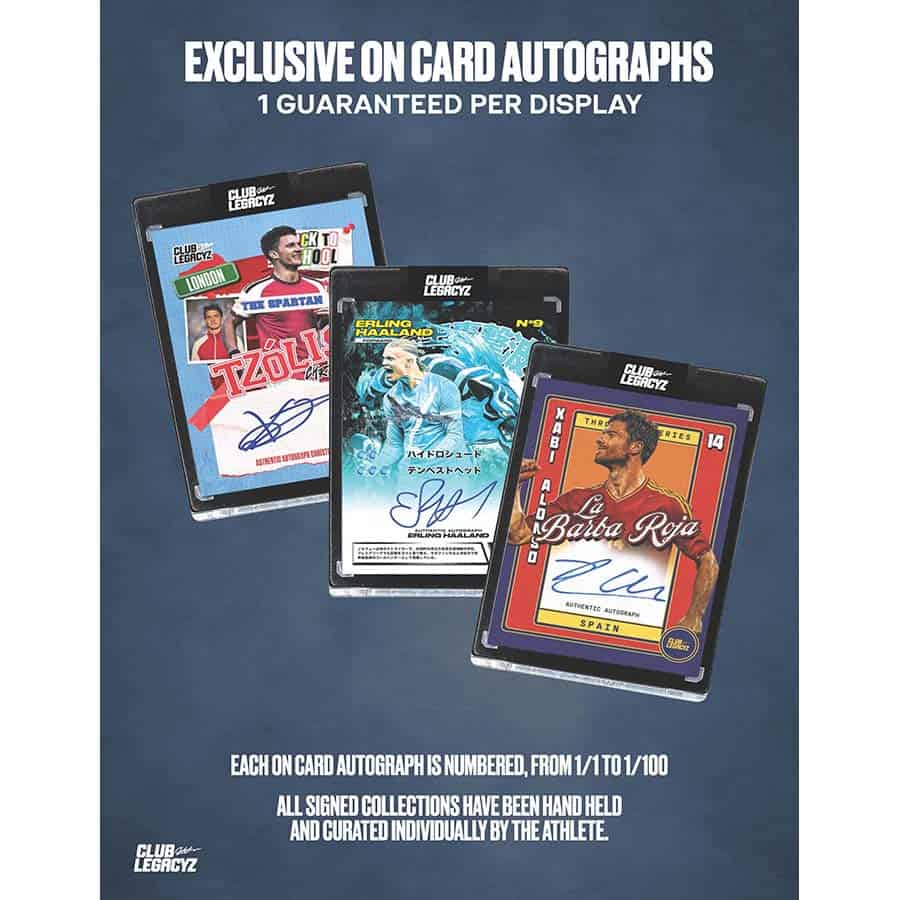 Club Legacyz Icons 5th Edition Back to School Football Display