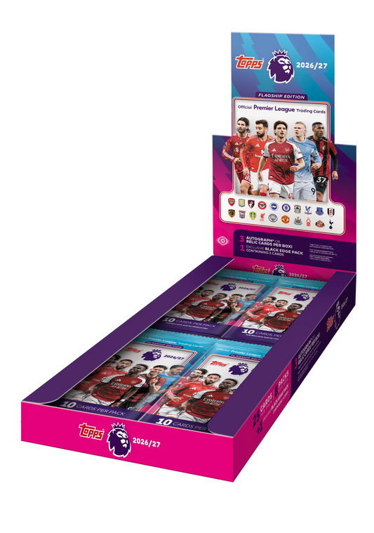 Break #1717 3db 2026-27 Topps Premier League Flagship hobby doboz