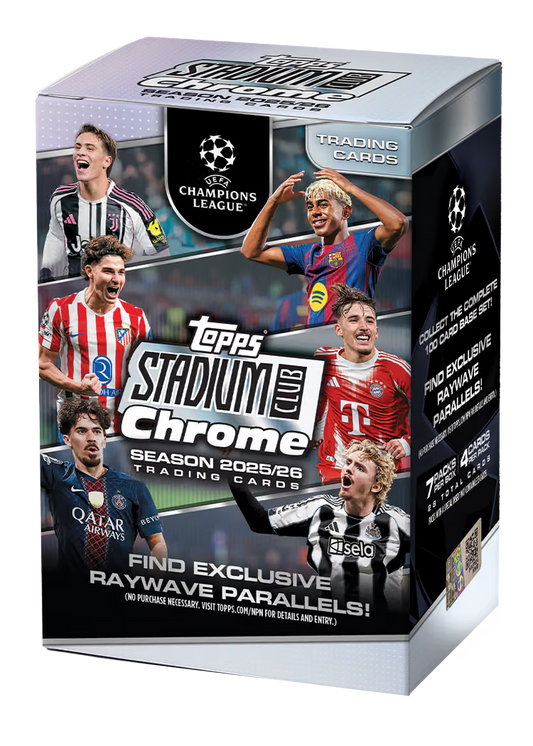 *Előrendelés*Topps Stadium Club Chrome UEFA Champions League 2025/26 - Value Box