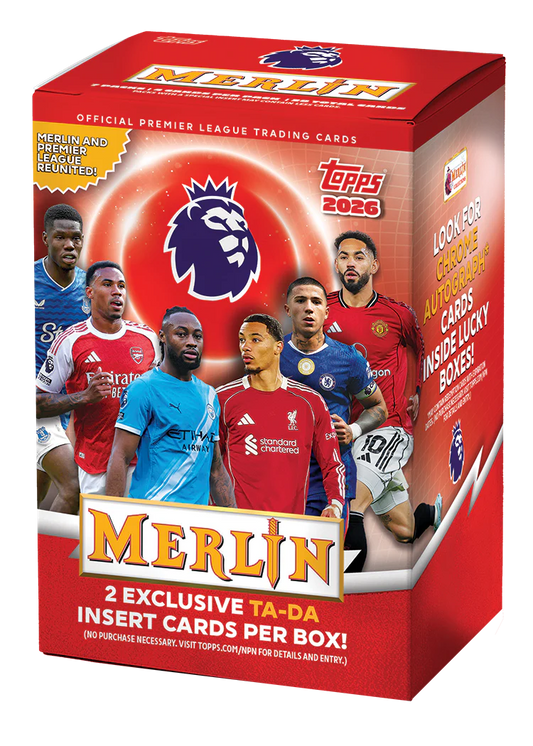 2025-26 TOPPS Merlin Premier League Soccer Cards Blaster Box