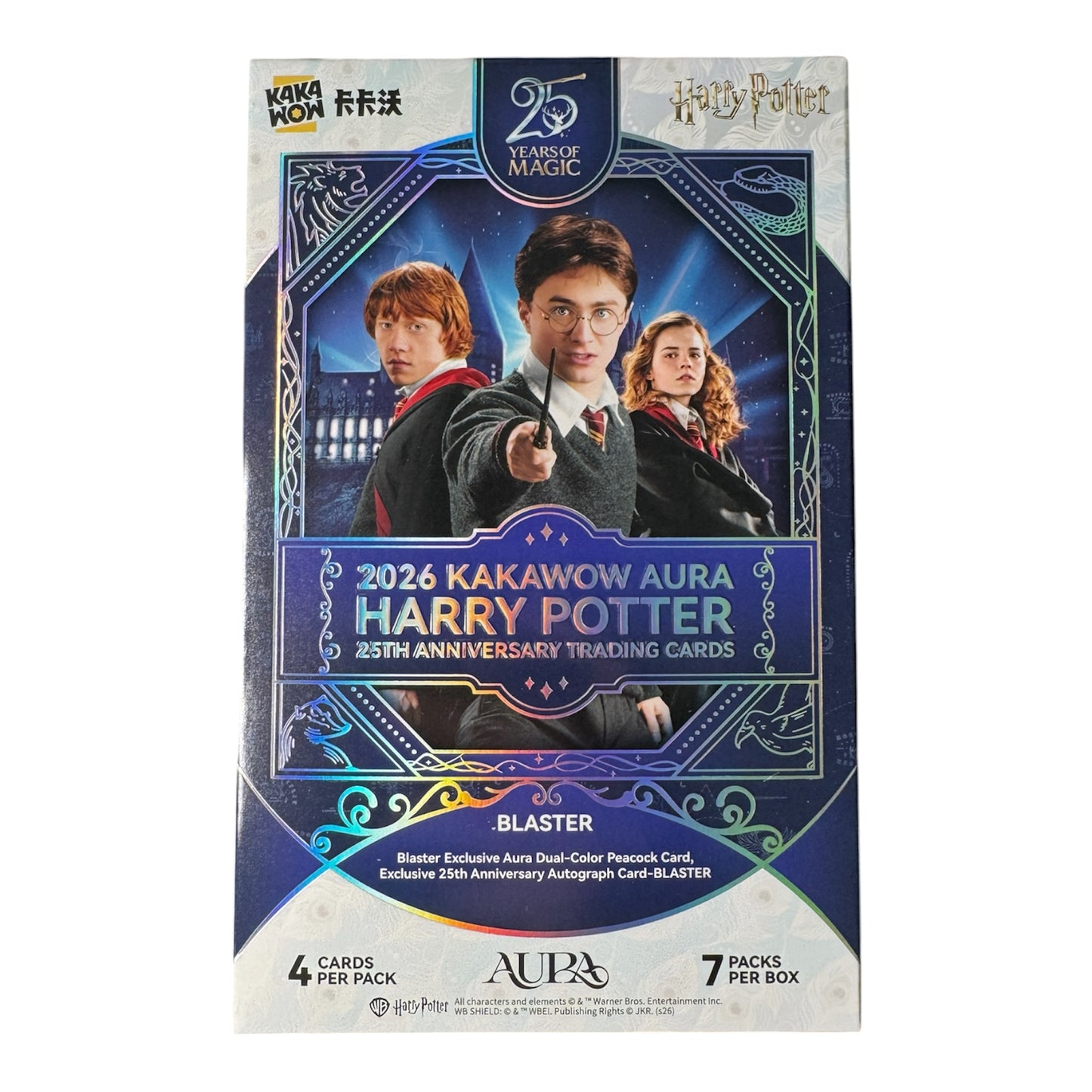 KAKAWOW - 2026 AURA Harry Potter 25th Anniversary Trading Cards Blaster Box