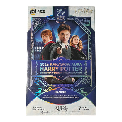 KAKAWOW - 2026 AURA Harry Potter 25th Anniversary Trading Cards Blaster Box